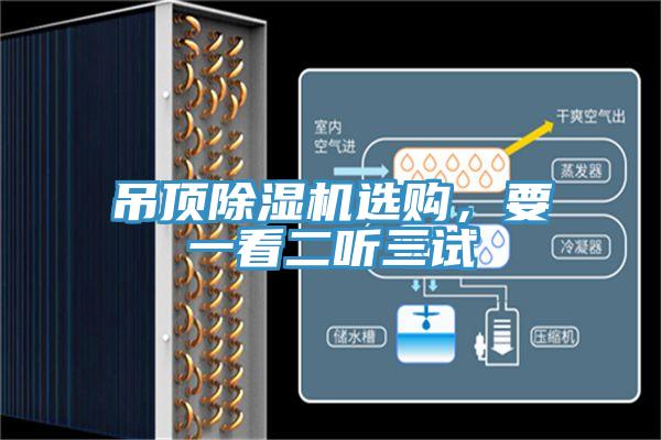 吊頂除濕機選購，要一看二聽三試