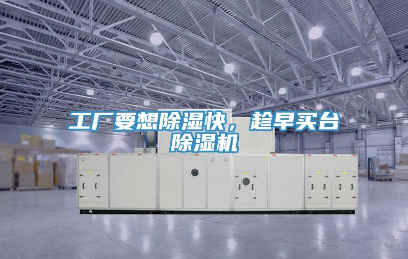 工廠要想除濕快，趁早買臺除濕機