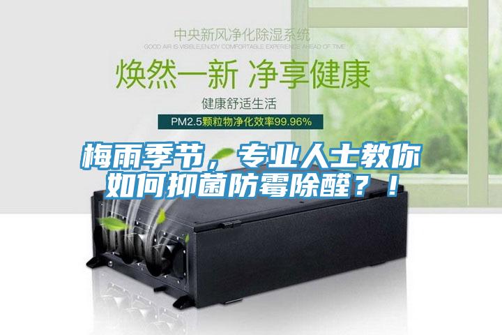 梅雨季節(jié)，專業(yè)人士教你如何抑菌防霉除醛？！