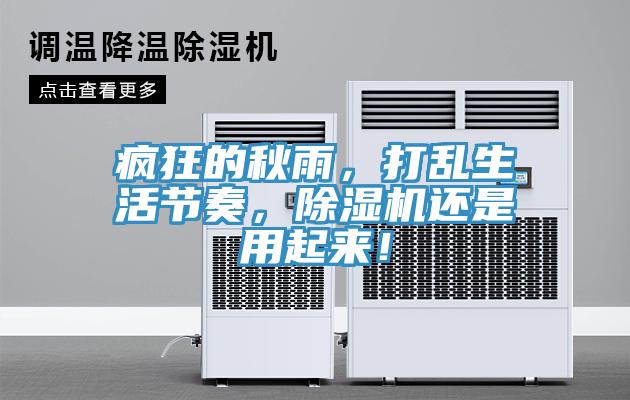 瘋狂的秋雨，打亂生活節(jié)奏，除濕機還是用起來！
