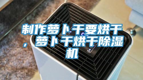 制作蘿卜干要烘干，蘿卜干烘干除濕機