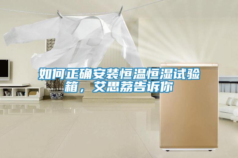 如何正確安裝恒溫恒濕試驗(yàn)箱，艾思荔告訴你