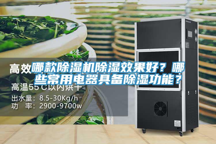 哪款除濕機除濕效果好？哪些常用電器具備除濕功能？