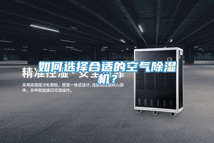 如何選擇合適的空氣除濕機？