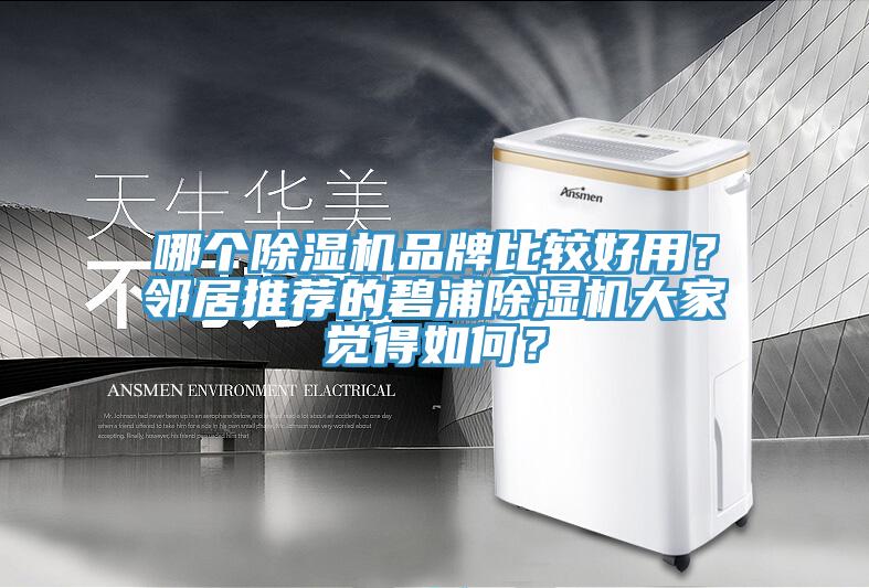 哪個除濕機品牌比較好用？鄰居推薦的碧浦除濕機大家覺得如何？