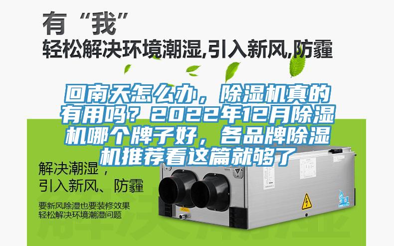 回南天怎么辦，除濕機(jī)真的有用嗎？2022年12月除濕機(jī)哪個(gè)牌子好，各品牌除濕機(jī)推薦看這篇就夠了