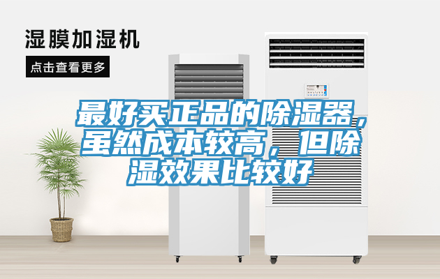 最好買正品的除濕器，雖然成本較高，但除濕效果比較好