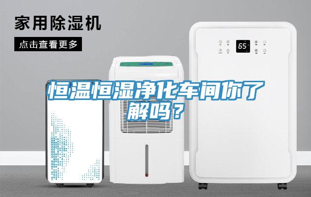 恒溫恒濕凈化車(chē)間你了解嗎？
