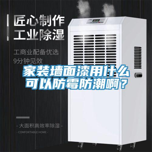 家裝墻面漆用什么可以防霉防潮啊？