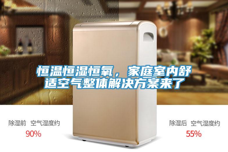 恒溫恒濕恒氧，家庭室內(nèi)舒適空氣整體解決方案來(lái)了