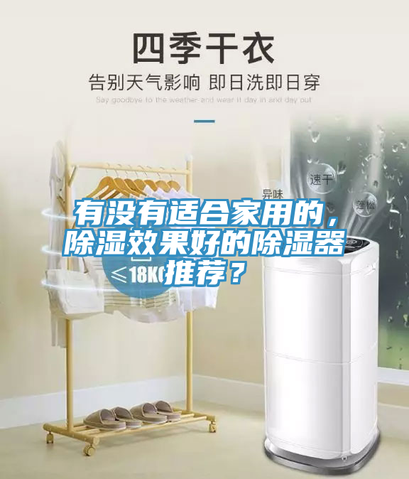 有沒有適合家用的，除濕效果好的除濕器推薦？