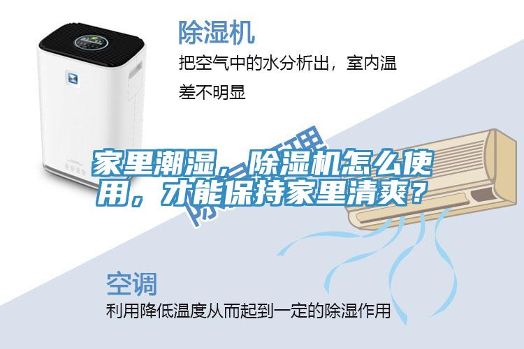 家里潮濕，除濕機(jī)怎么使用，才能保持家里清爽？