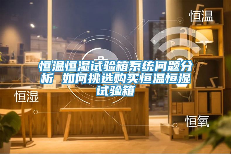 恒溫恒濕試驗(yàn)箱系統(tǒng)問(wèn)題分析 如何挑選購(gòu)買(mǎi)恒溫恒濕試驗(yàn)箱