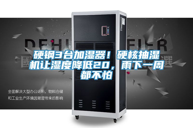 硬鋼3臺加濕器！硬核抽濕機(jī)讓濕度降低20，雨下一周都不怕