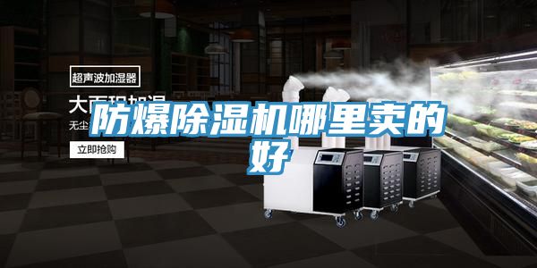 防爆除濕機(jī)哪里賣(mài)的好