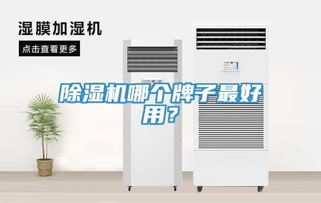 除濕機哪個牌子最好用？